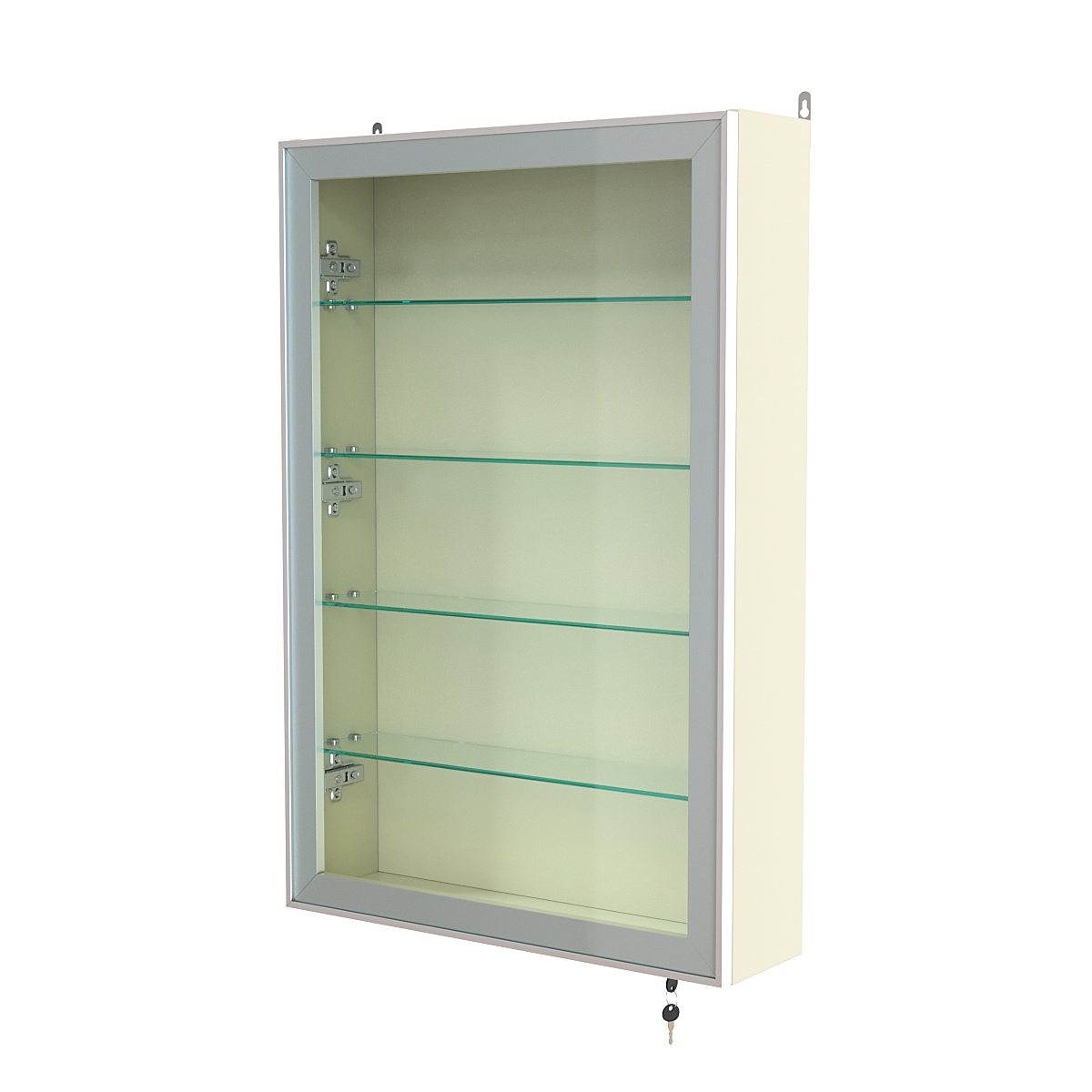 Витрина настенная №2-1А высокая серии Collecto Крем Вайс