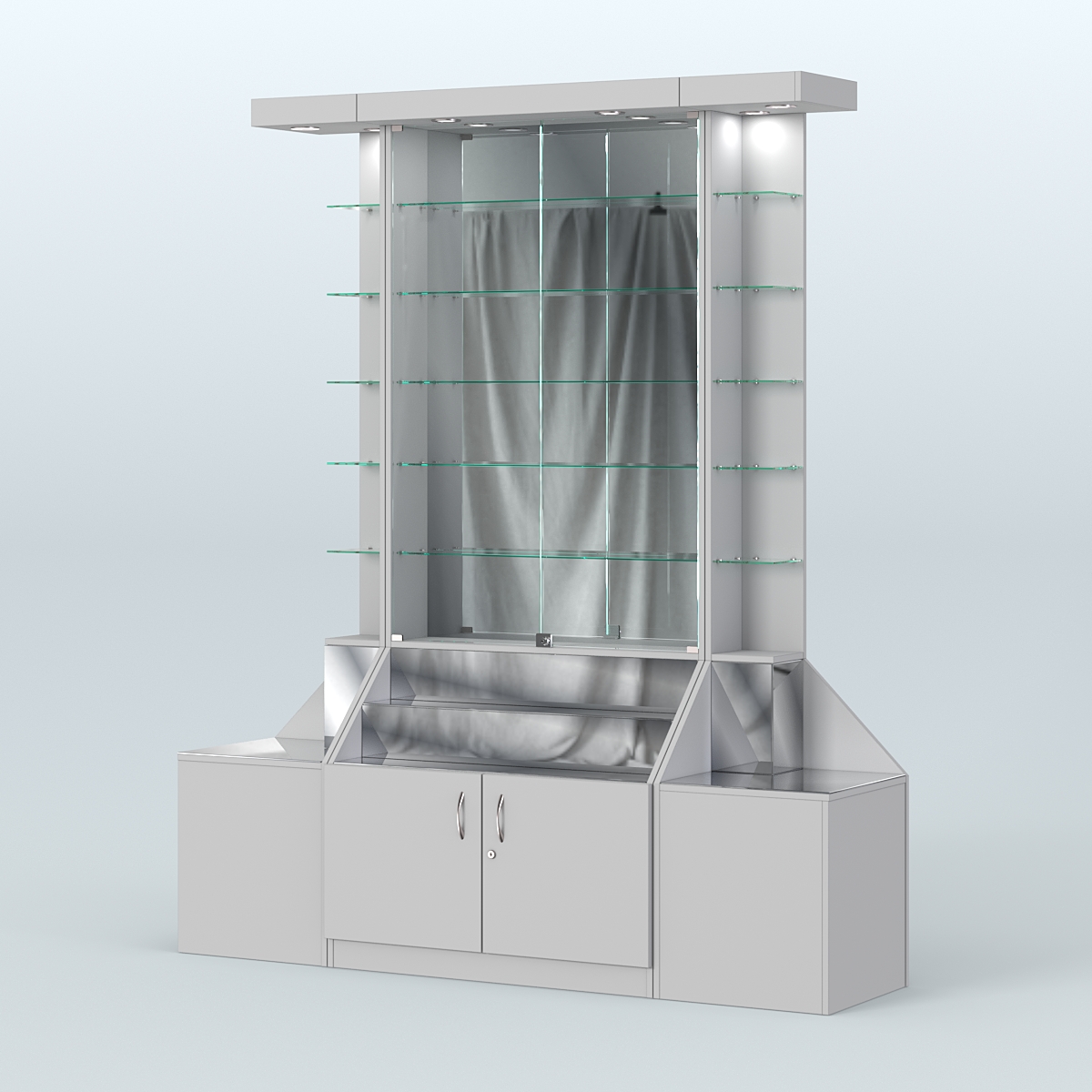 Павильон с верхней подсветкой серии Эталон №7 Cерый