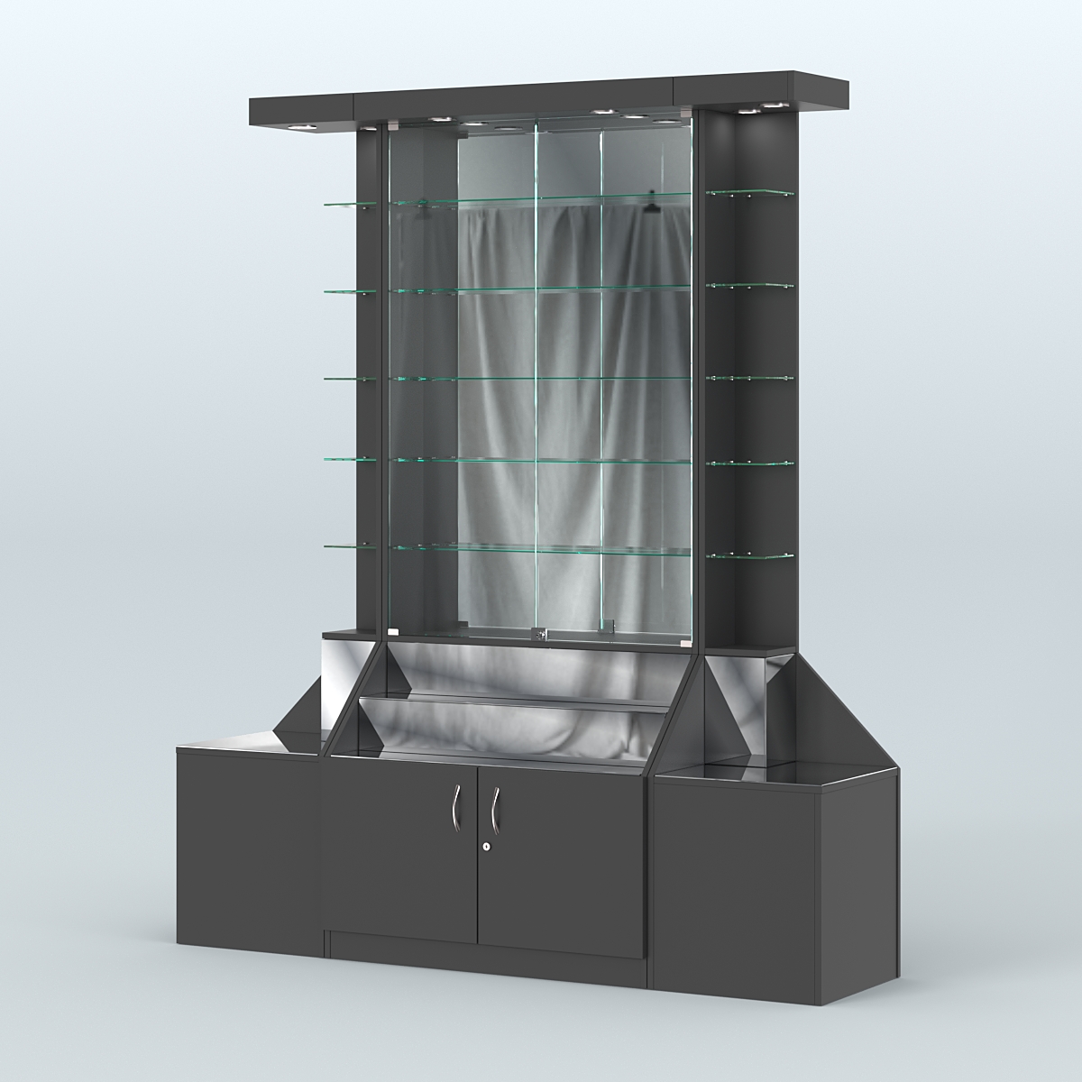 Павильон с верхней подсветкой серии Эталон №7 Черный