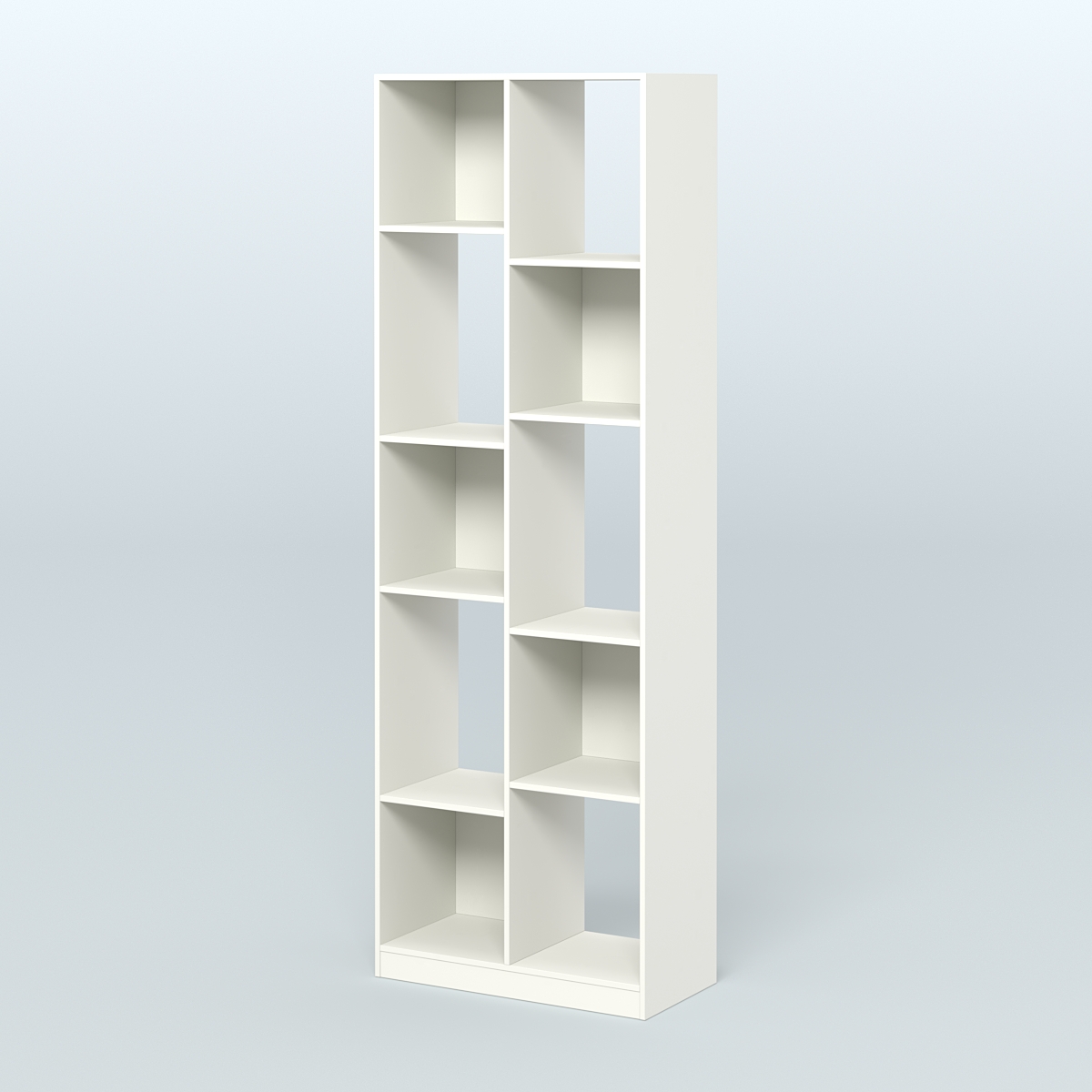 Стеллаж из ДСП серии ЛОФТ №8-1 Белый