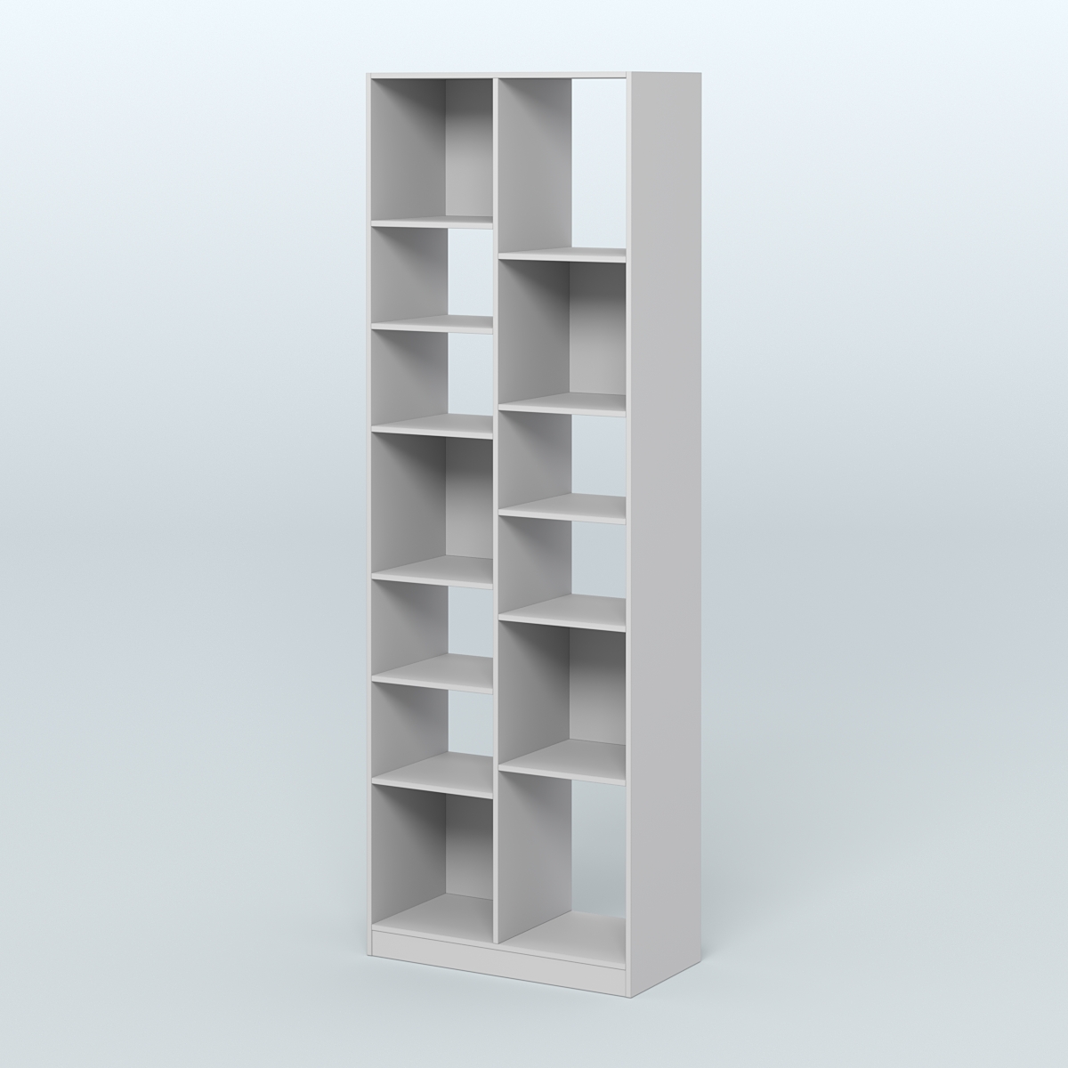 Стеллаж из ДСП серии ЛОФТ №8-2 с полками ДСП Серый