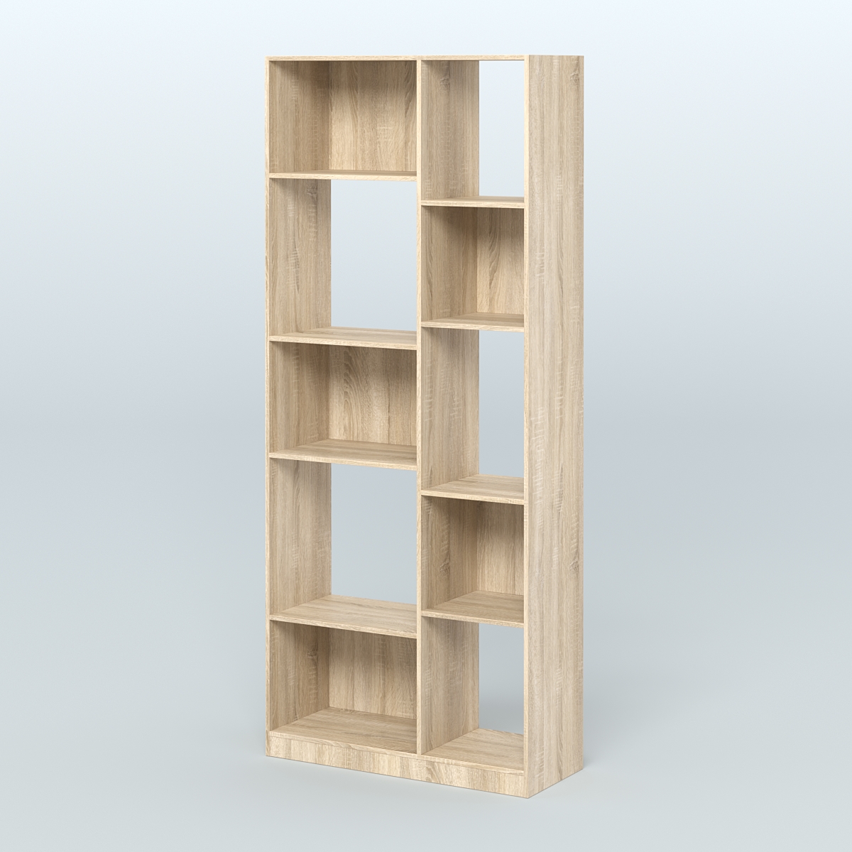 Стеллаж из ДСП серии ЛОФТ №9-1 Дуб Сонома