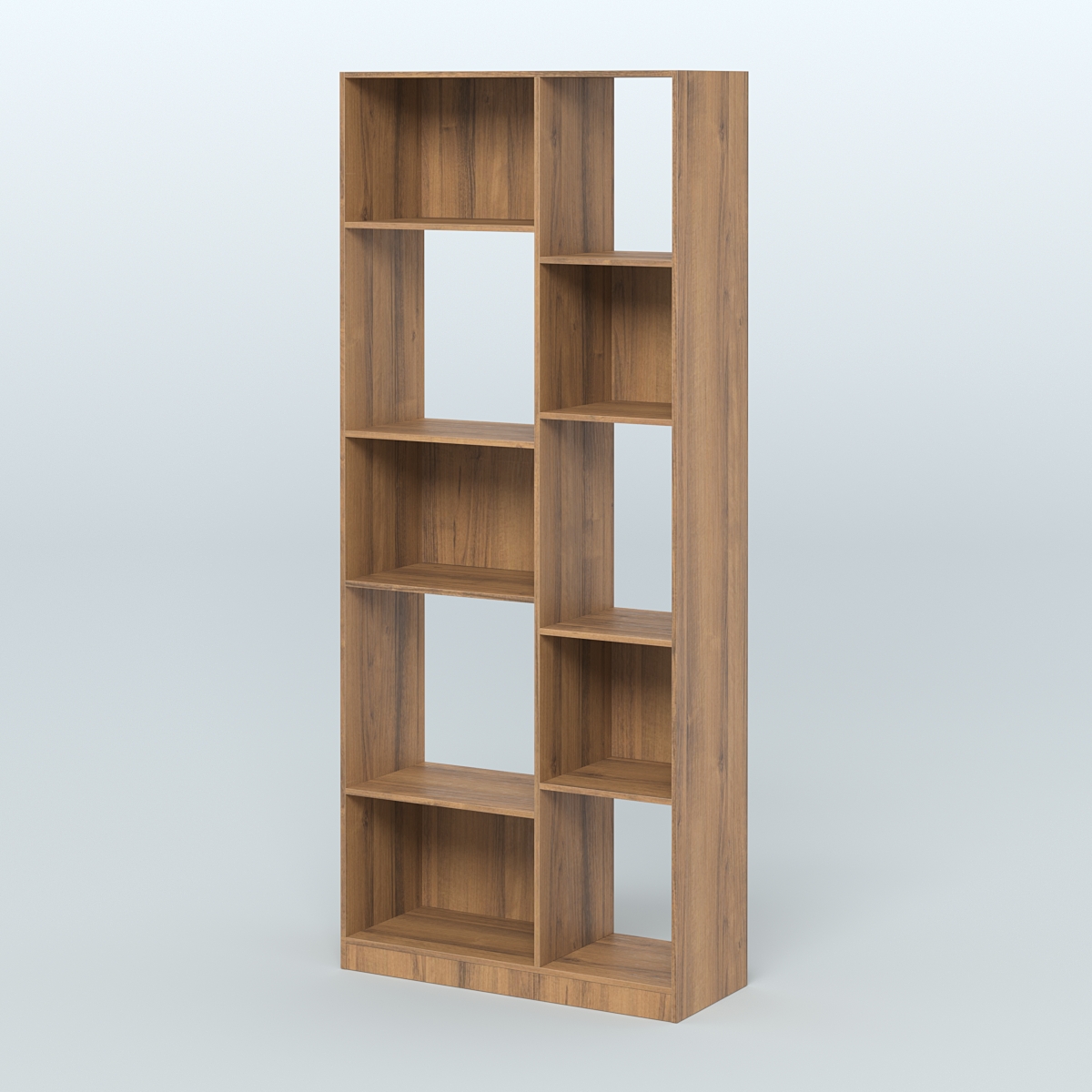 Стеллаж из ДСП серии ЛОФТ №9-1 Орех