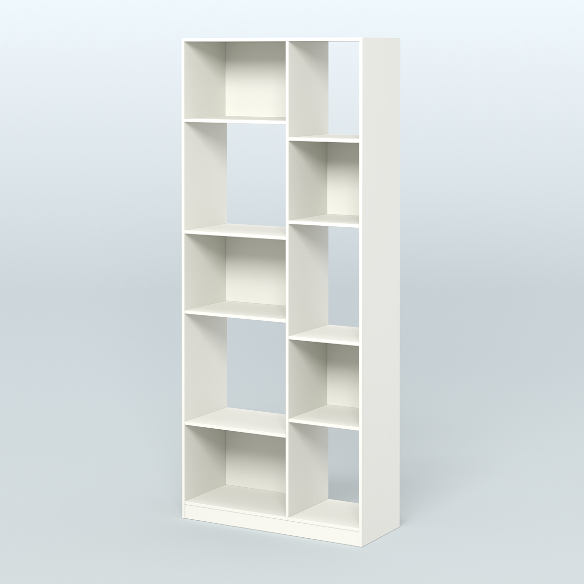 Стеллаж из ДСП серии ЛОФТ №9-1 Белый