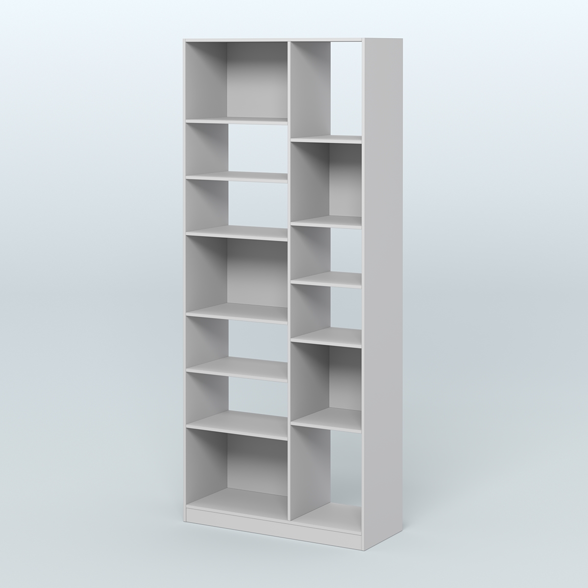 Стеллаж из ДСП серии ЛОФТ №9-2 с полками ДСП Серый