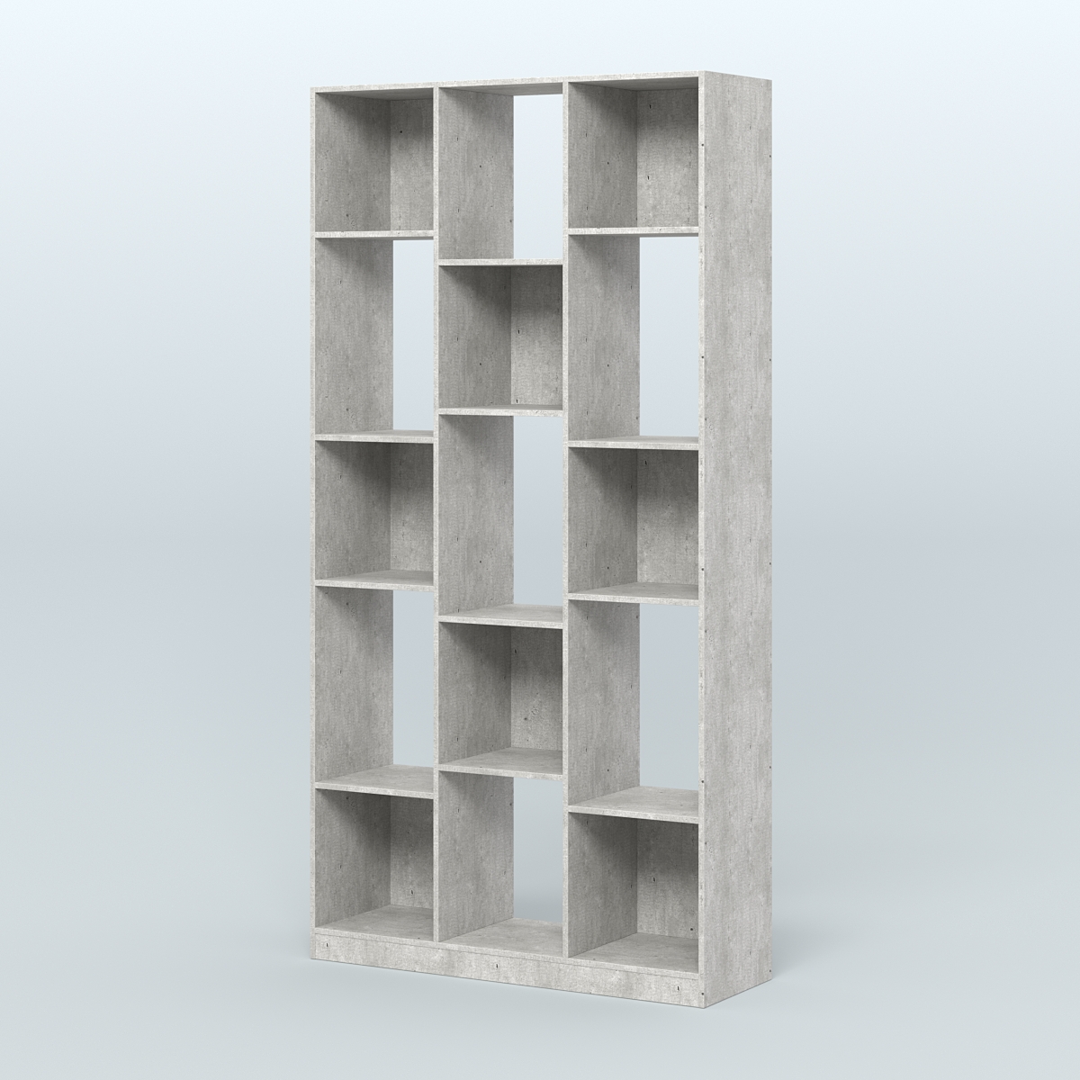 Стеллаж из ДСП серии ЛОФТ №10-1 Метрополитан Грей