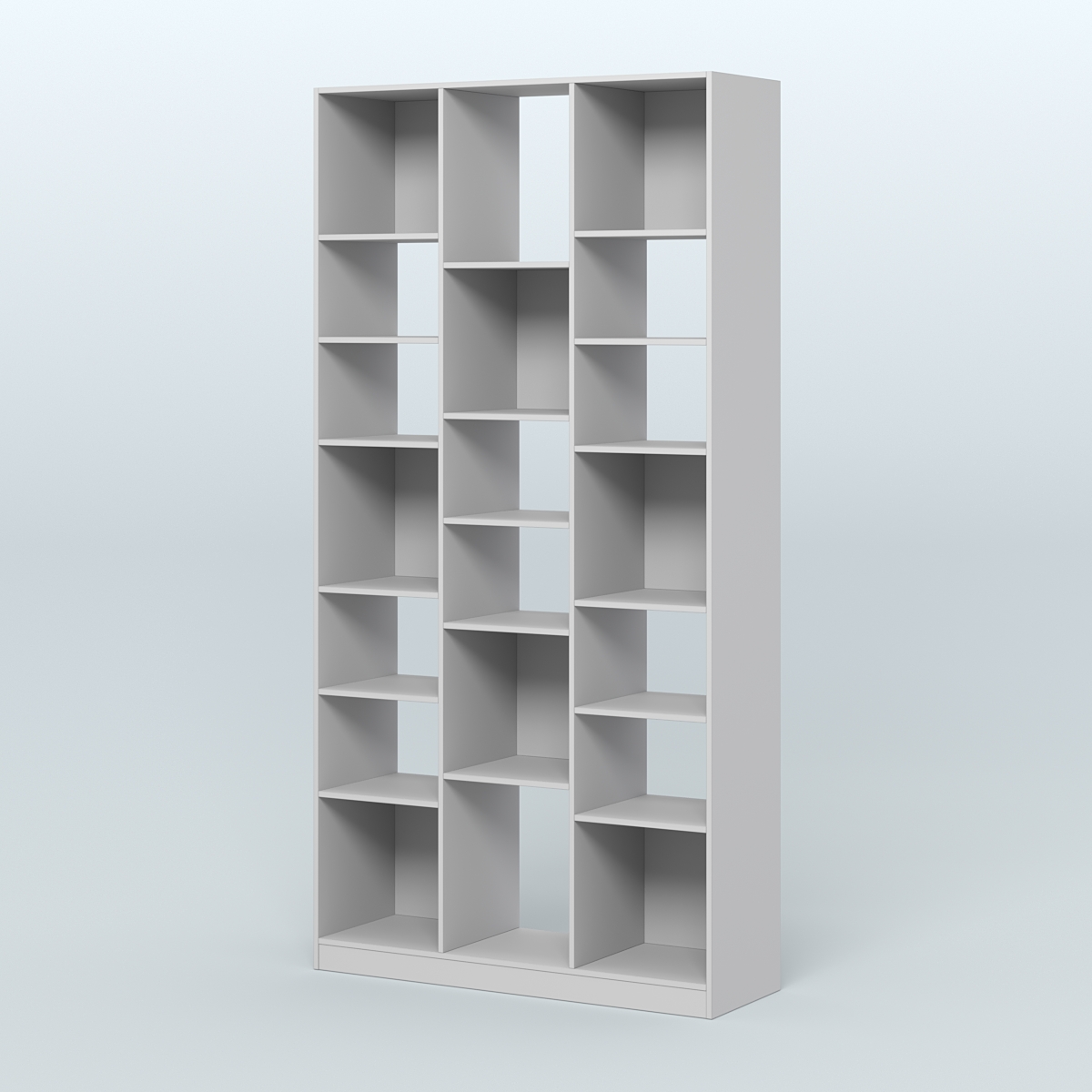 Стеллаж из ДСП серии ЛОФТ №10-2 с полками ДСП Серый