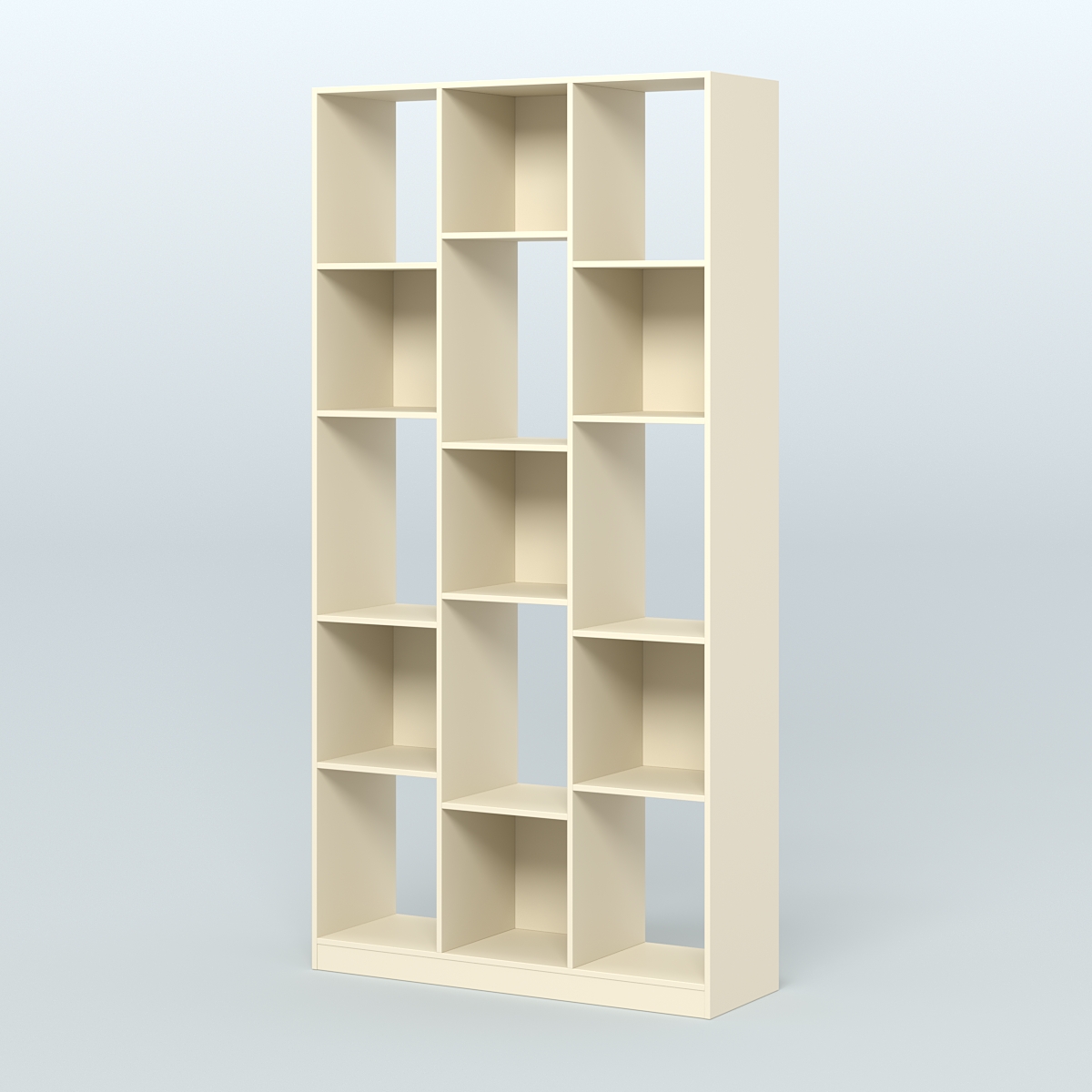 Стеллаж из ДСП серии ЛОФТ №10-1 (зеркальное отражение - Z) Крем Вайс