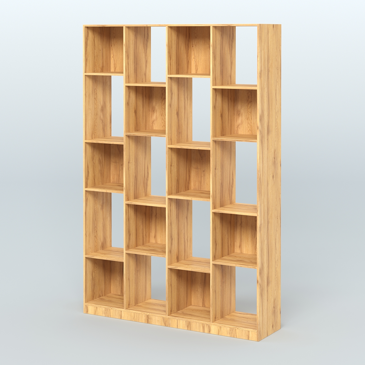 Стеллаж из ДСП серии ЛОФТ №11-1 Дуб Золотистый