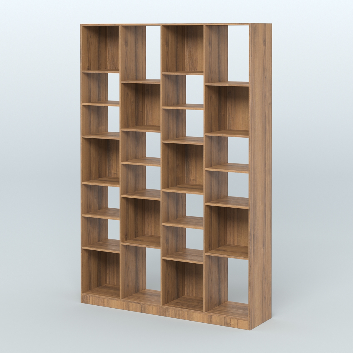 Стеллаж из ДСП серии ЛОФТ №11-2 с полками ДСП Орех