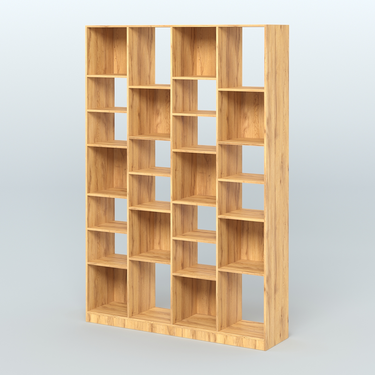 Стеллаж из ДСП серии ЛОФТ №11-2 с полками ДСП Дуб Золотистый