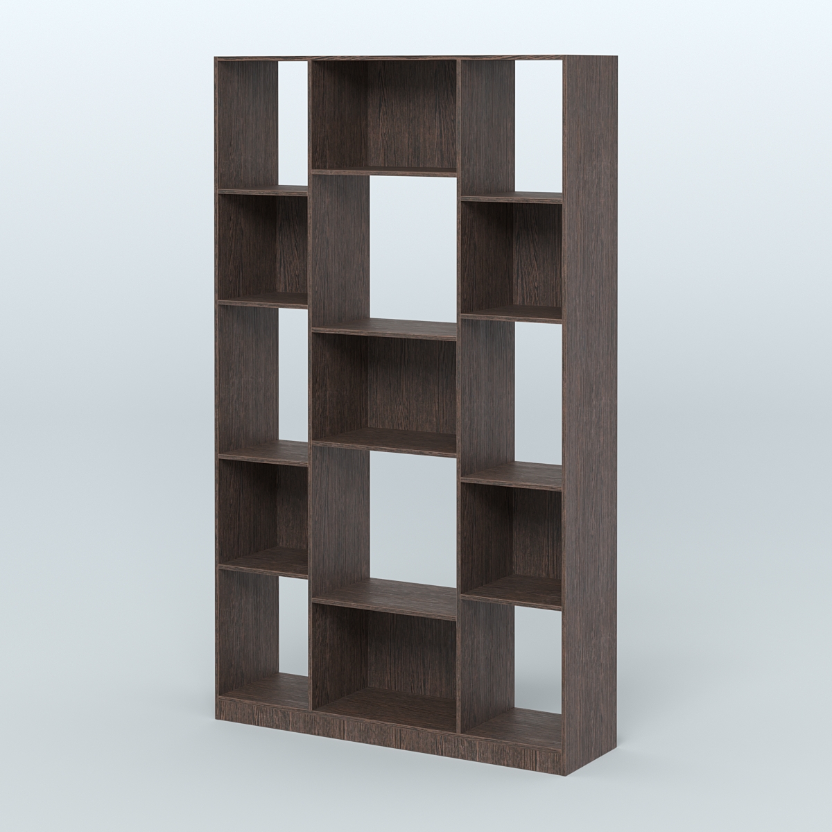 Стеллаж из ДСП серии ЛОФТ №12-1 Дуб Венге