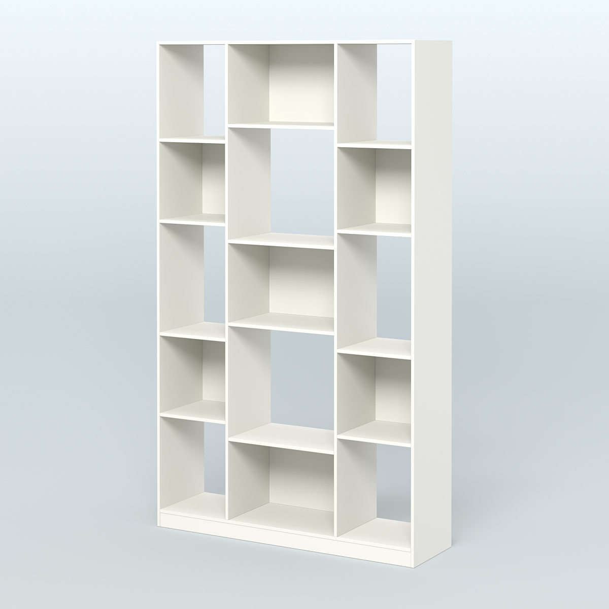 Стеллаж из ДСП серии ЛОФТ №12-1 Белый