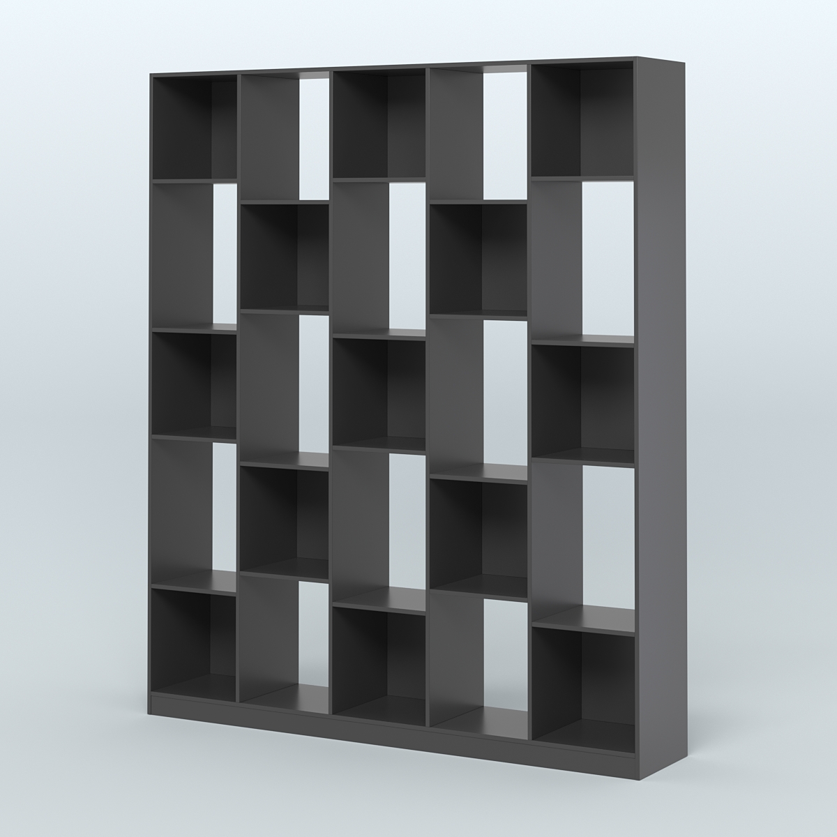 Стеллаж из ДСП серии ЛОФТ №13-1 Черный