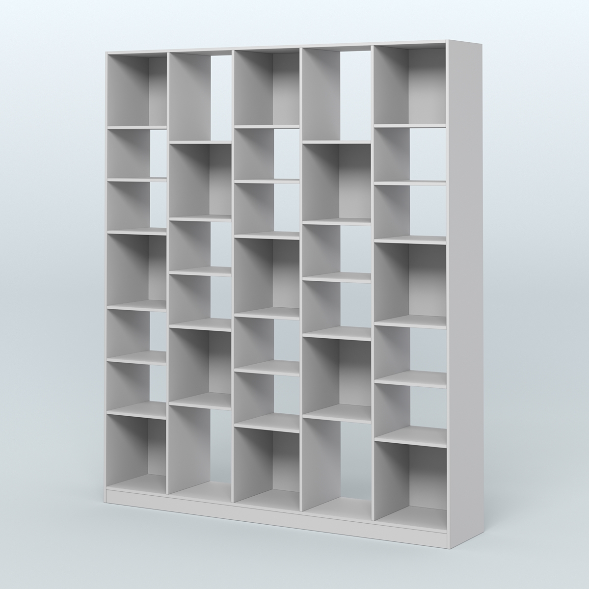 Стеллаж из ДСП серии ЛОФТ №13-2 с полками ДСП Серый