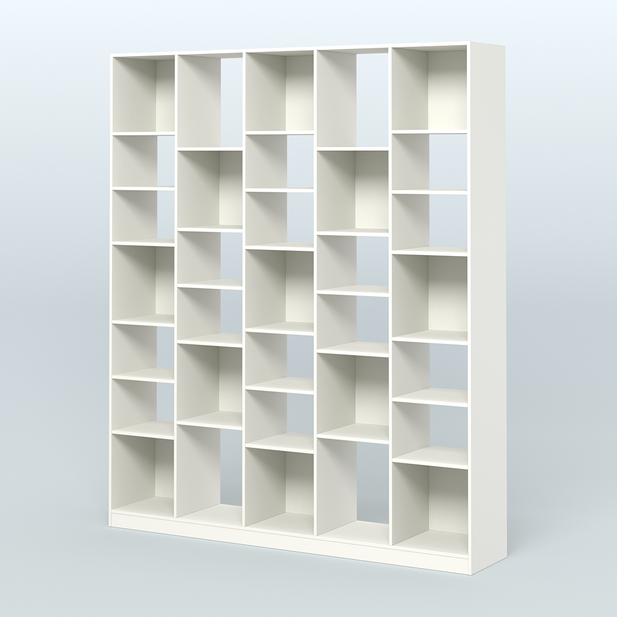 Стеллаж из ДСП серии ЛОФТ №13-2 с полками ДСП Белый