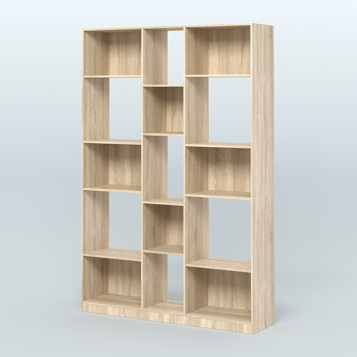 Стеллаж из ДСП серии ЛОФТ №14-1 Дуб Сонома