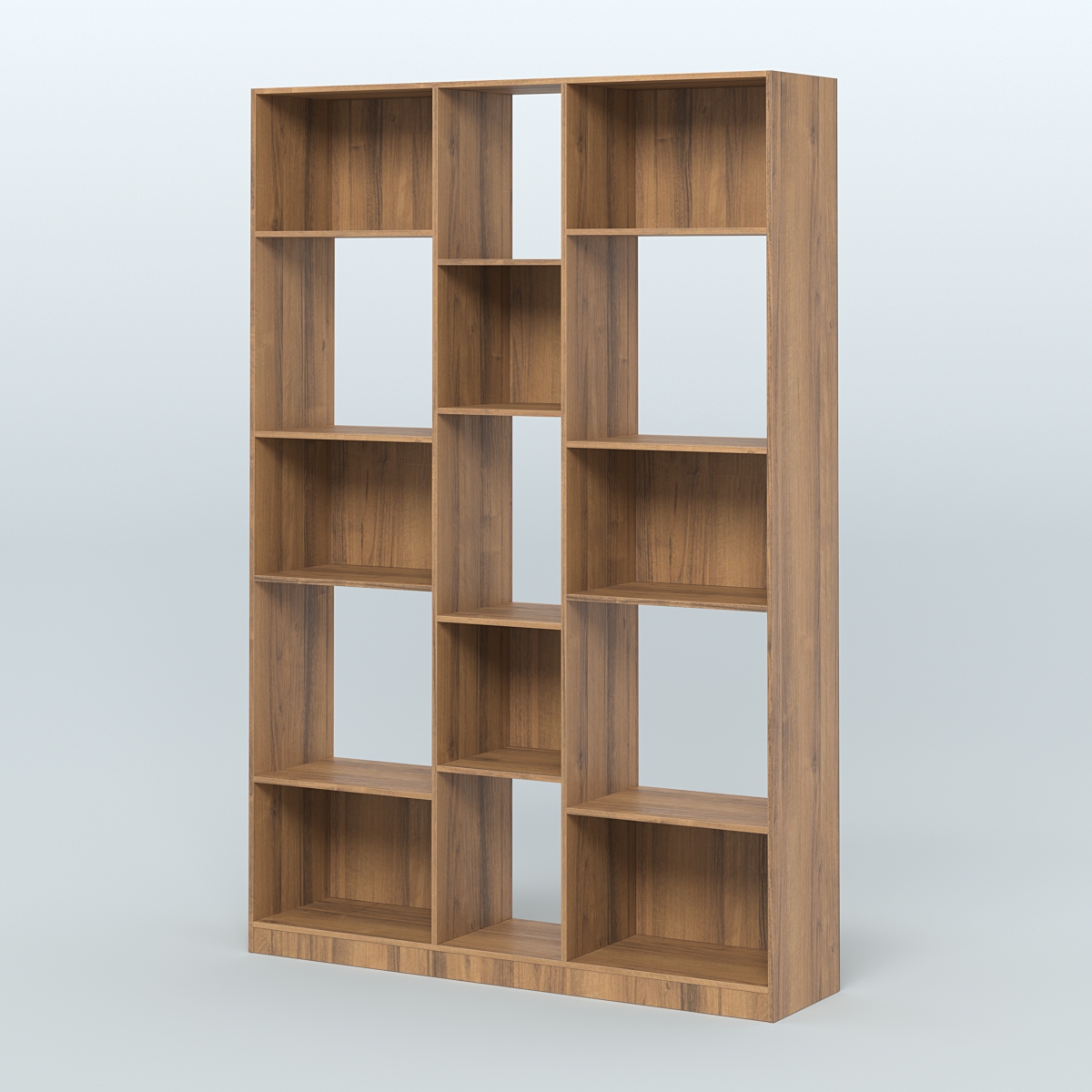 Стеллаж из ДСП серии ЛОФТ №14-1 Орех