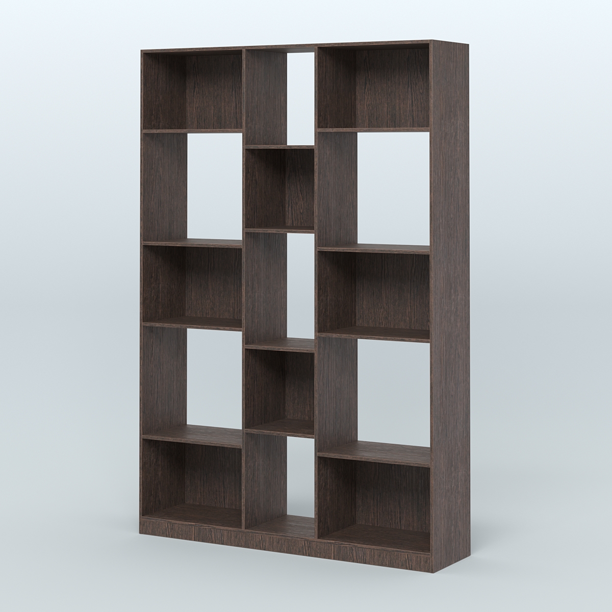 Стеллаж из ДСП серии ЛОФТ №14-1 Дуб Венге