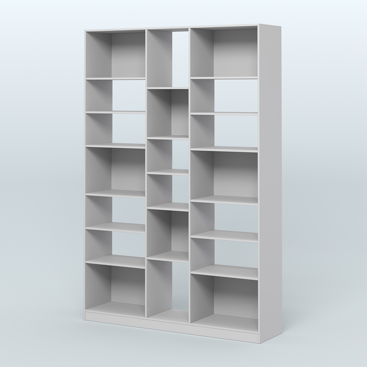 Стеллаж из ДСП серии ЛОФТ №14-2 с полками ДСП Серый