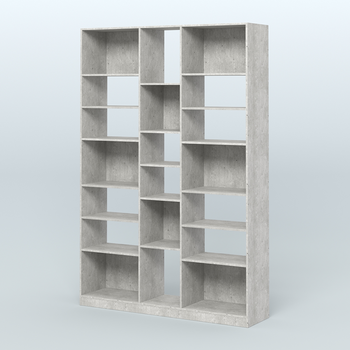 Стеллаж из ДСП серии ЛОФТ №14-2 с полками ДСП Метрополитан Грей