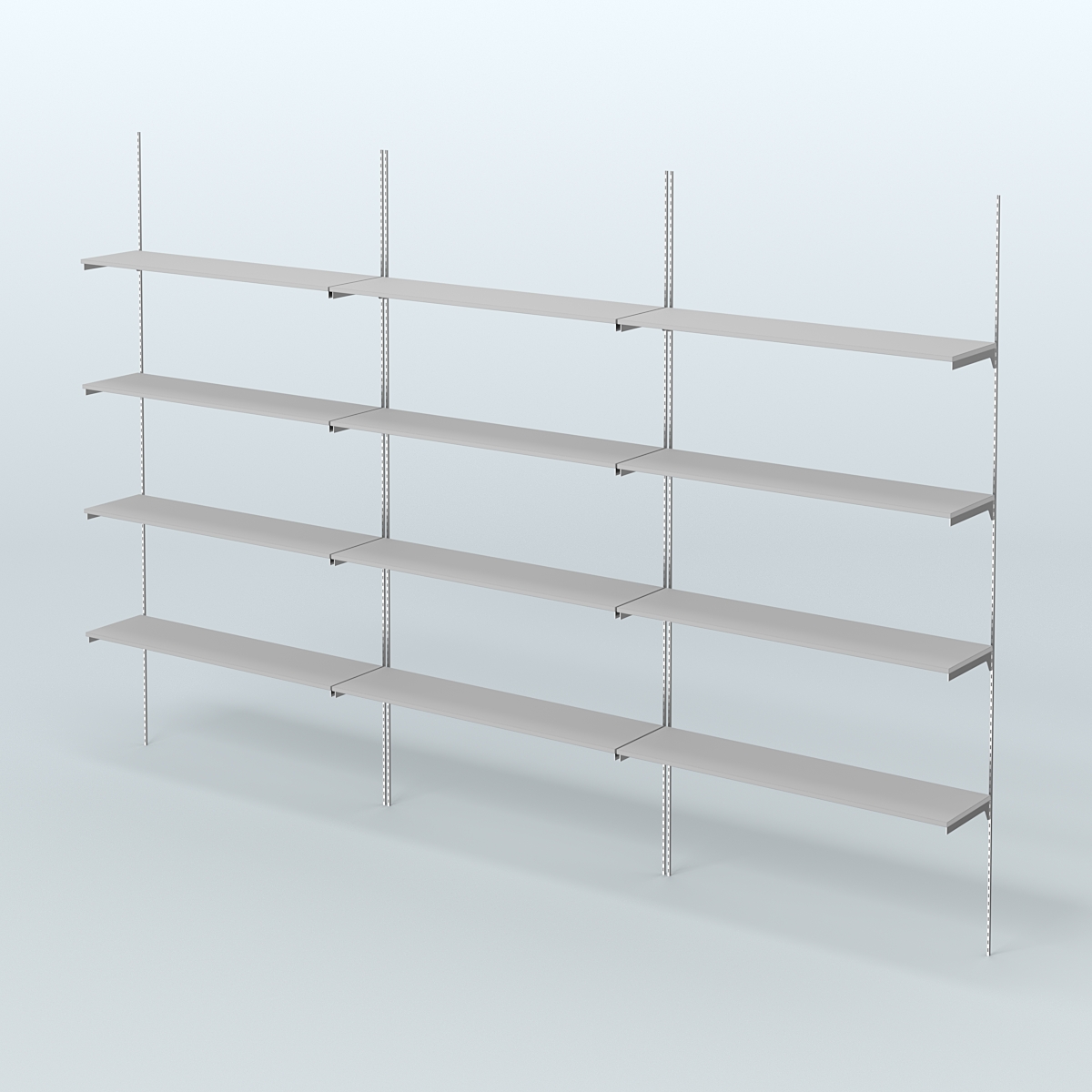 Neo Fix №9 с полками ДСП (3600 мм) Серый