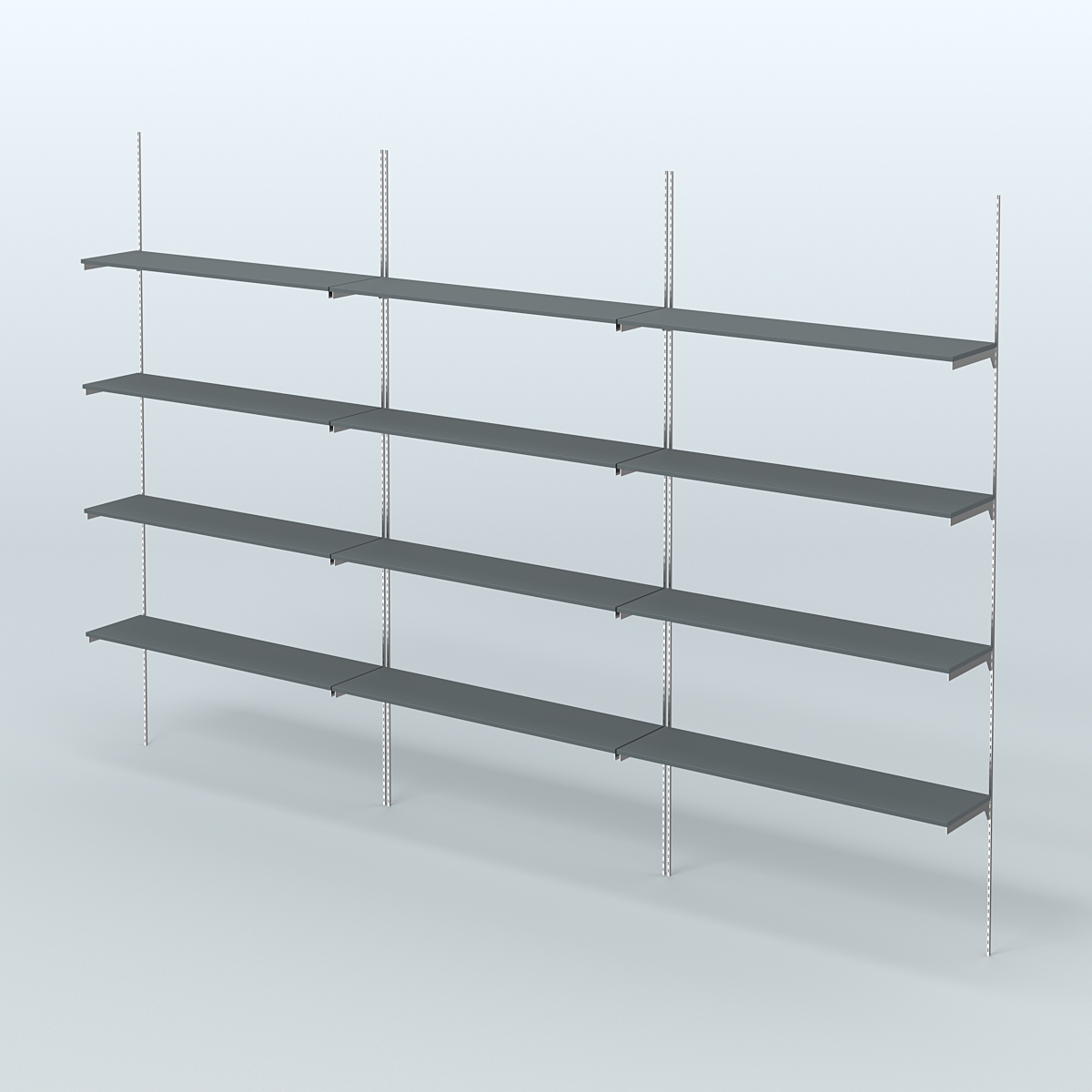 Neo Fix №9 с полками ДСП (3600 мм) Темно-Серый