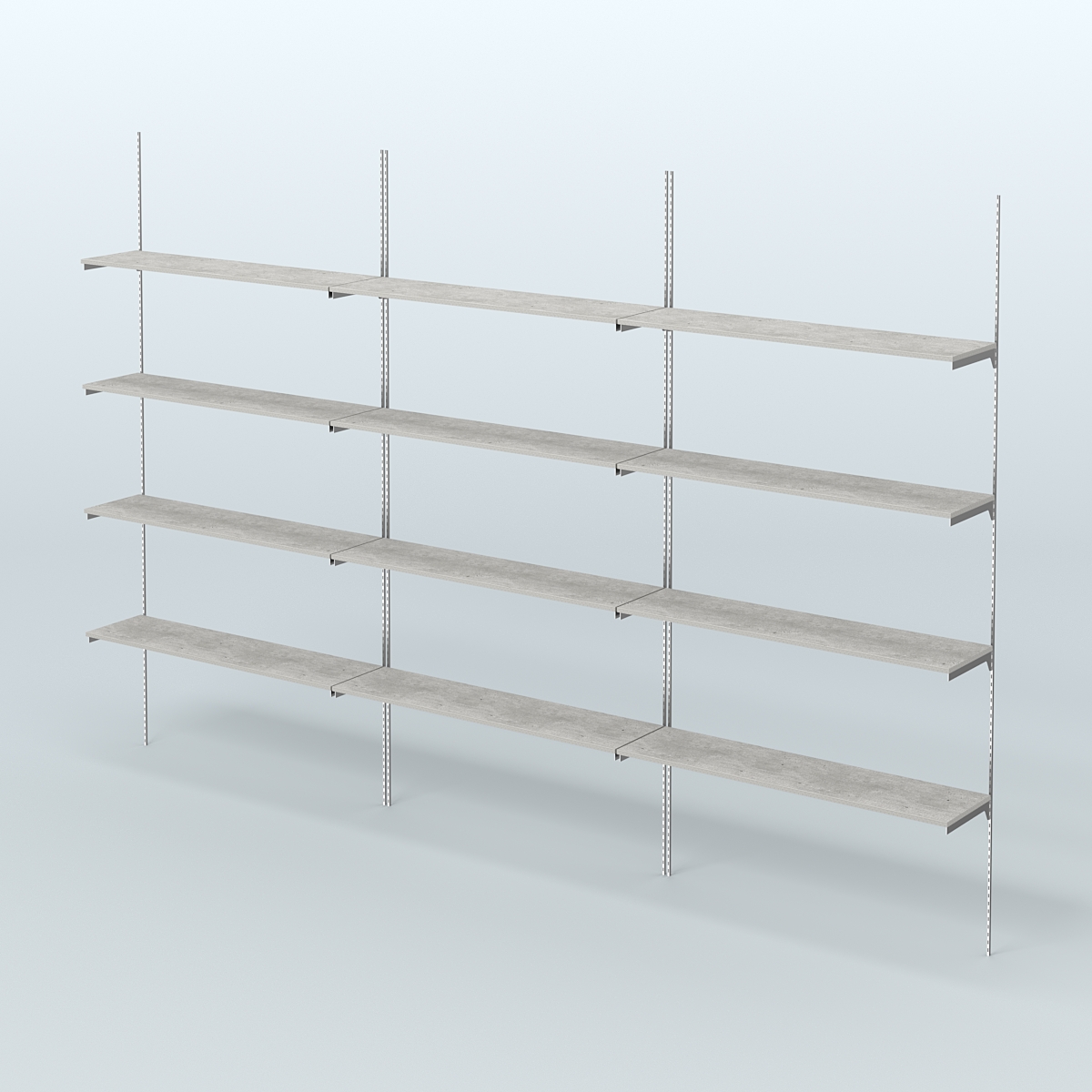 Neo Fix №9 с полками ДСП (3600 мм) Метрополитан Грей