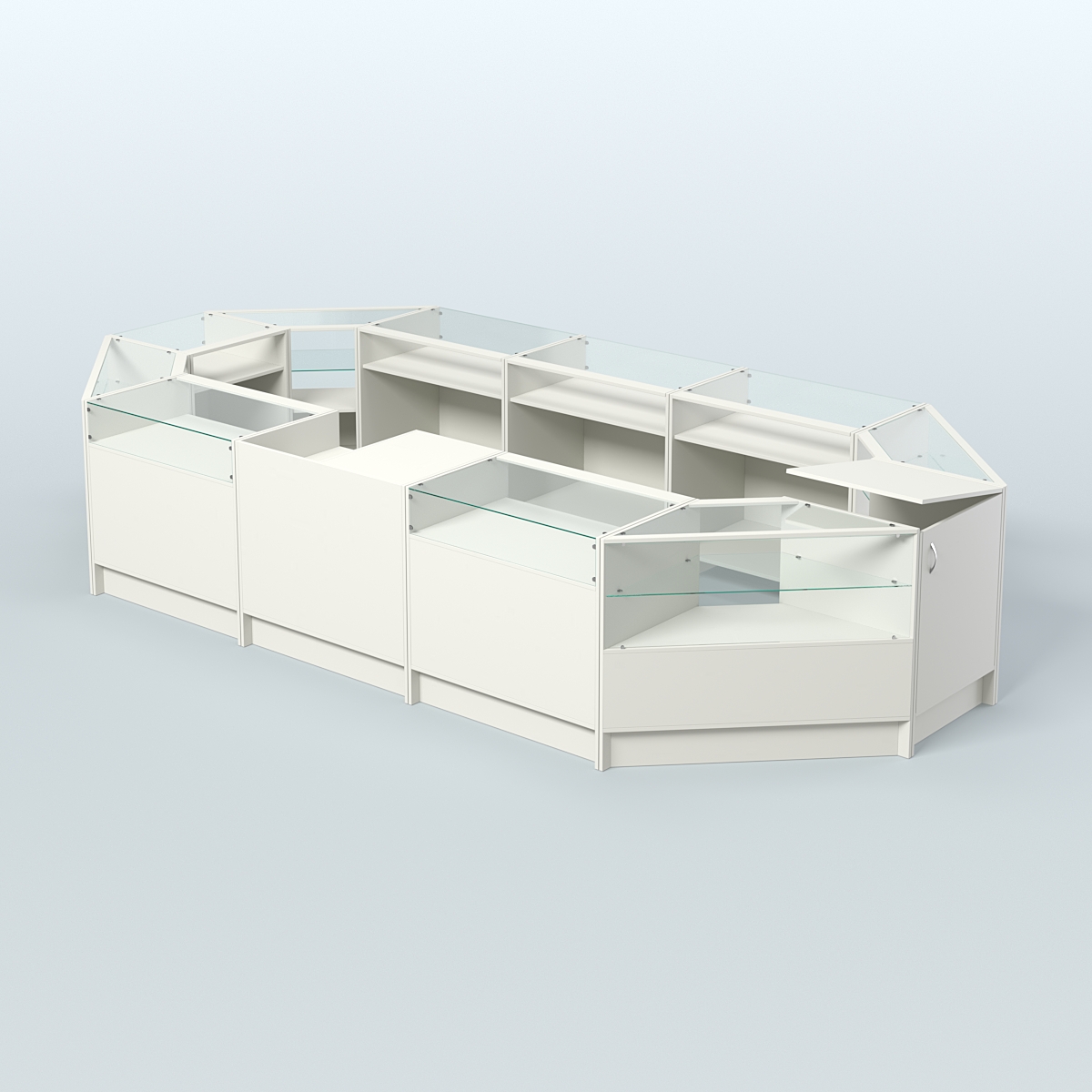 Торговый Островок "Эконом" №2 (9, 26 кв.м) Белый