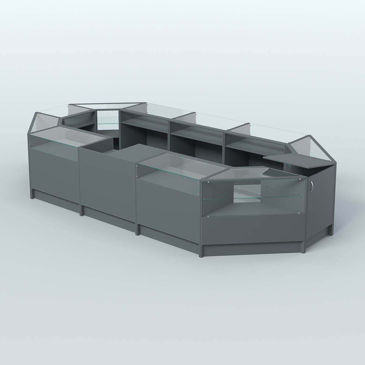 Торговый Островок "Эконом" №2 (9, 26 кв.м) Темно-Серый