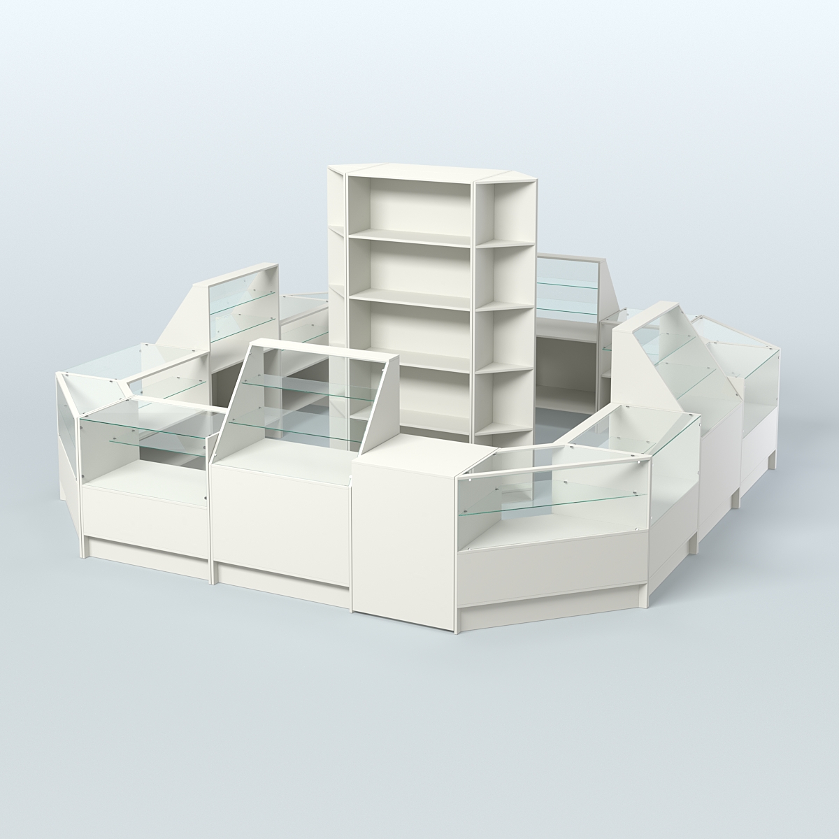 Торговый Островок "Эконом" №3 (16, 95 кв.м) Белый