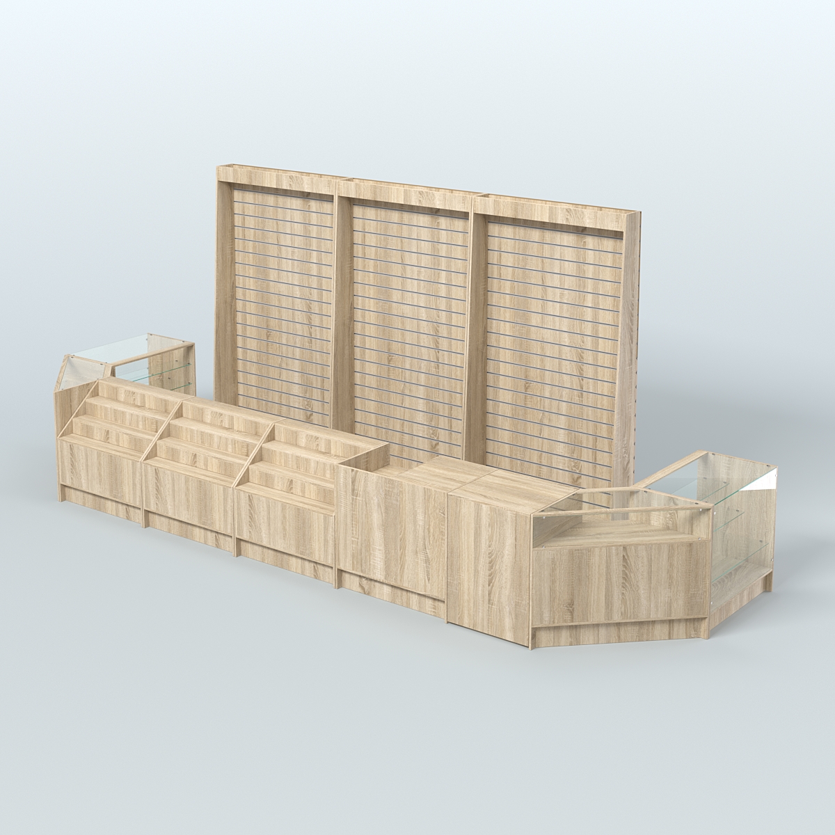 Торговый Островок "Эконом" №5 (9, 72 кв.м) Дуб сонома