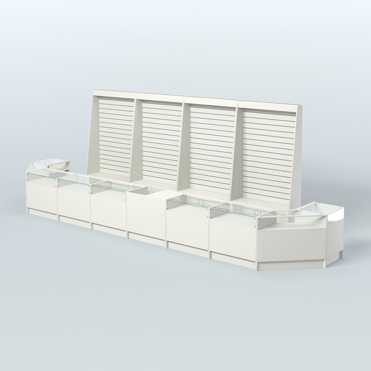 Торговый Островок "Эконом" №7 (12, 4 кв.м) Белый