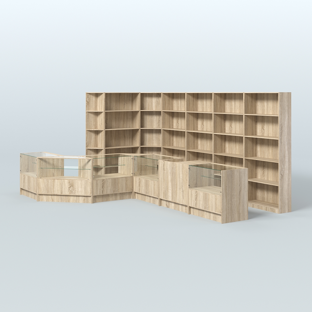 Торговый Островок "Эконом" №8 (13, 6 кв.м) Дуб сонома