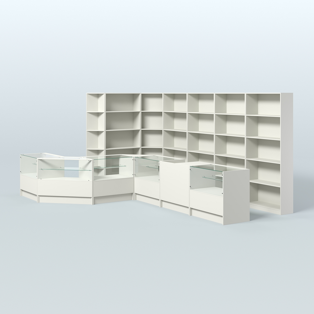 Торговый Островок "Эконом" №8 (13, 6 кв.м) Белый