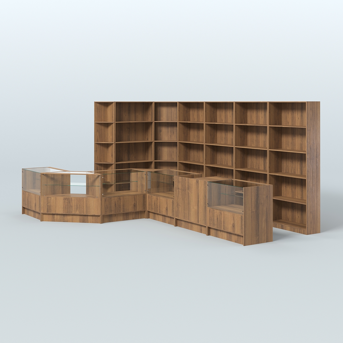 Торговый Островок "Эконом" №8 (13, 6 кв.м) Орех