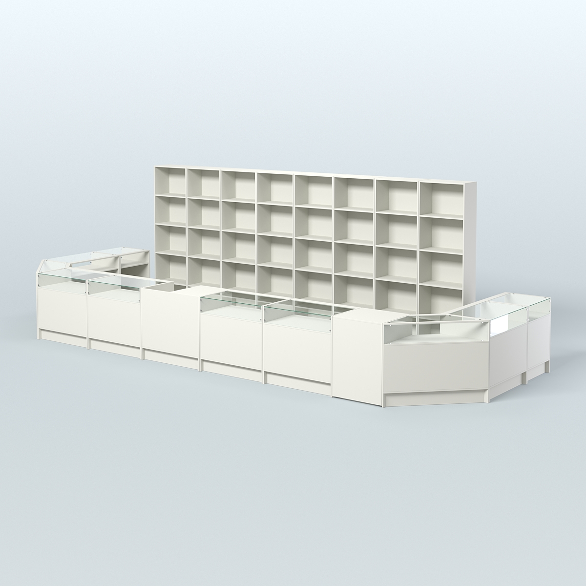 Торговый Островок "Эконом" №9 (15, 2 кв.м) Белый