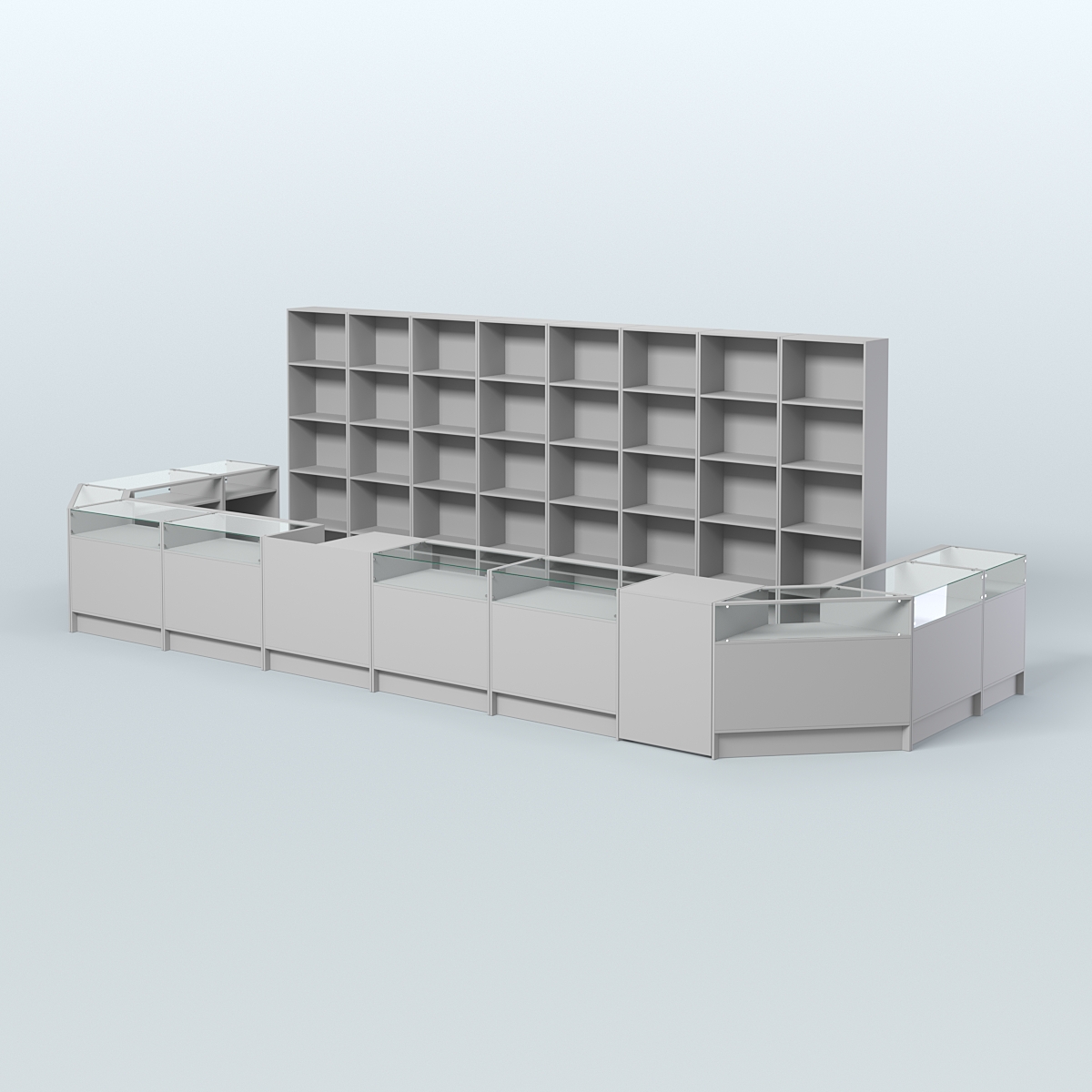 Торговый Островок "Эконом" №9 (15, 2 кв.м) Серый