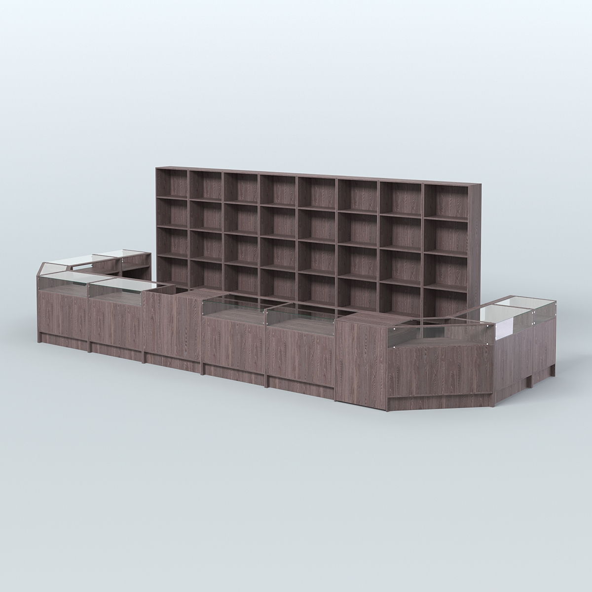 Торговый Островок "Эконом" №9 (15, 2 кв.м) Ясень Анкор темный