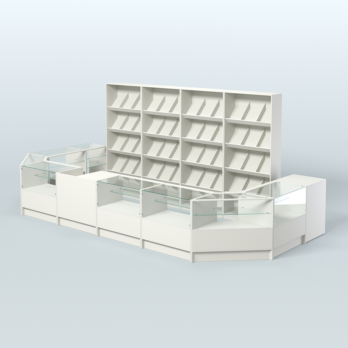 Торговый Островок "Эконом" №10 (11, 8 кв.м) Белый