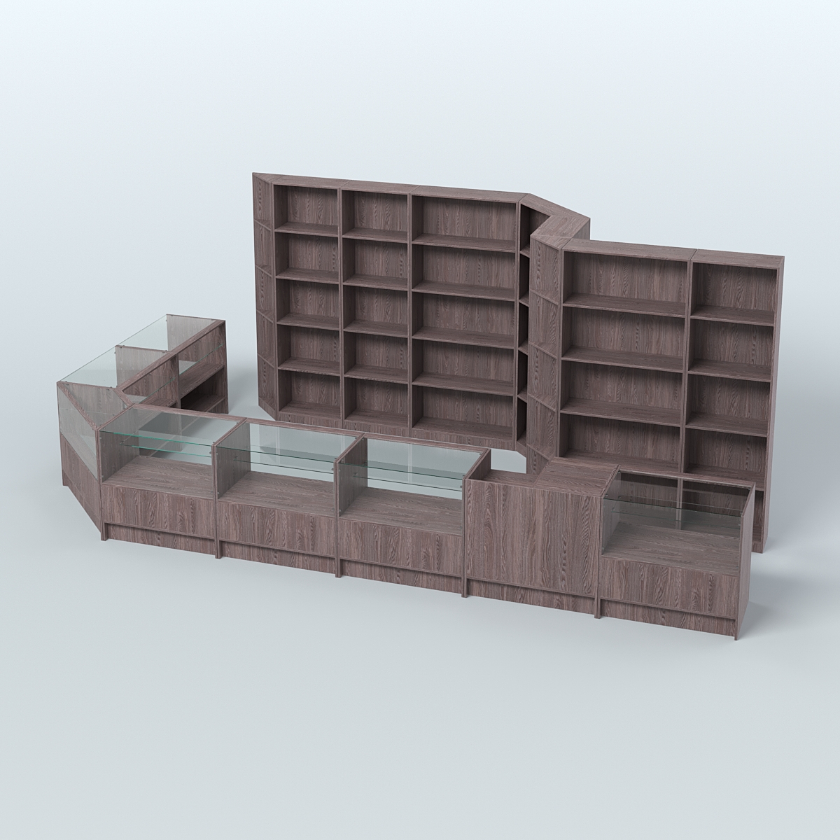 Торговый Островок "Эконом" №13 (15, 2 кв.м) Ясень Анкор темный