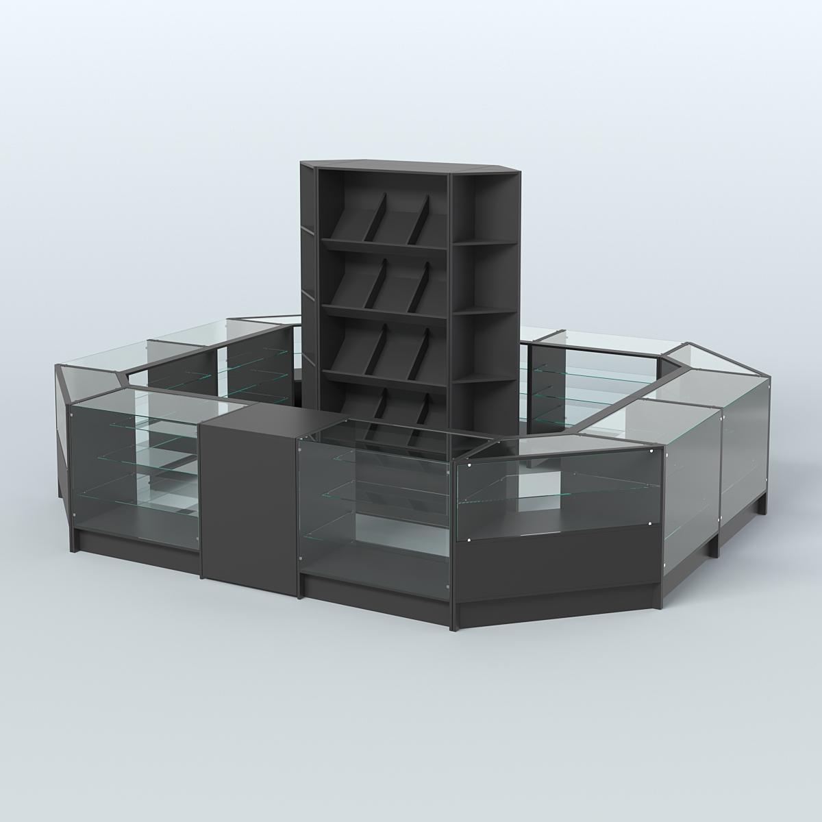 Торговый Островок "Эконом" №14 (13, 3 кв.м) Черный