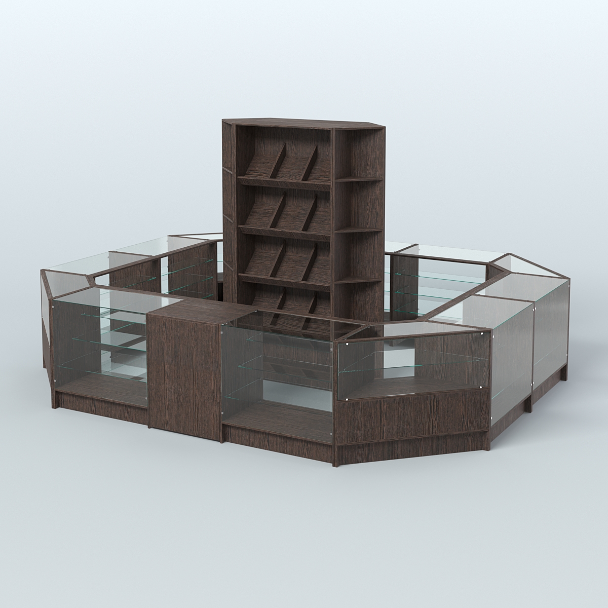 Торговый Островок "Эконом" №14 (13, 3 кв.м) Дуб Венге