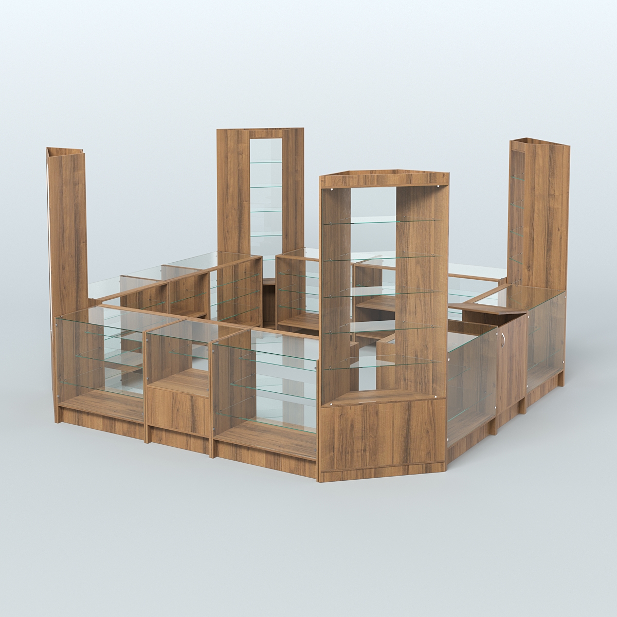 Торговый Островок "Эконом" №15 (12, 9 кв.м) Орех