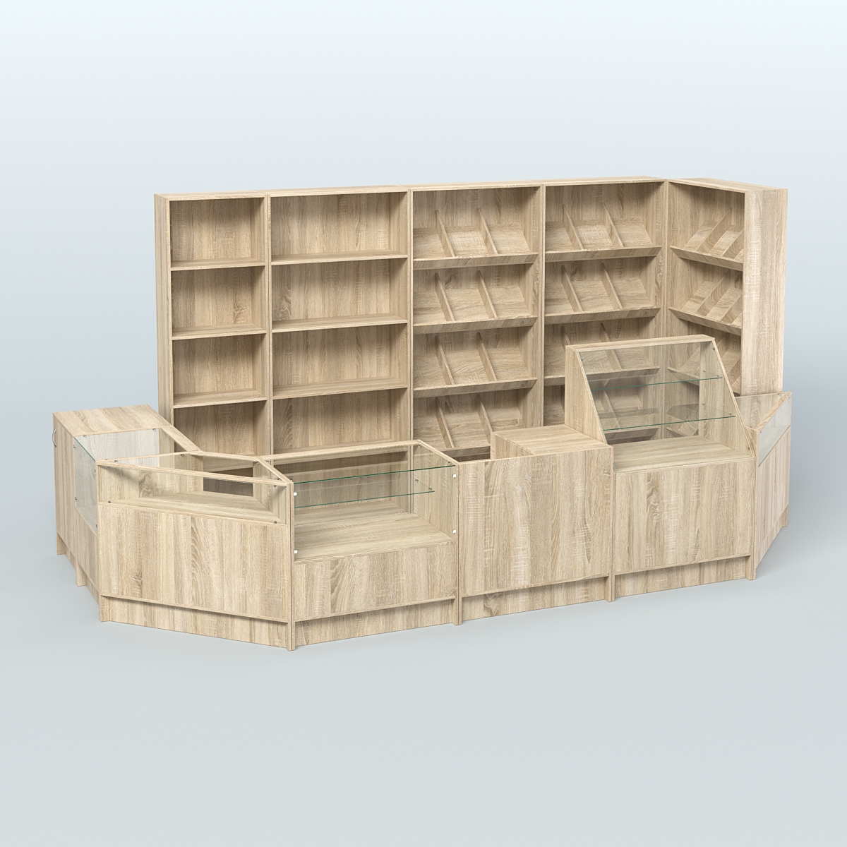 Торговый Островок "Эконом" №17 (8, 47 кв.м) Дуб сонома