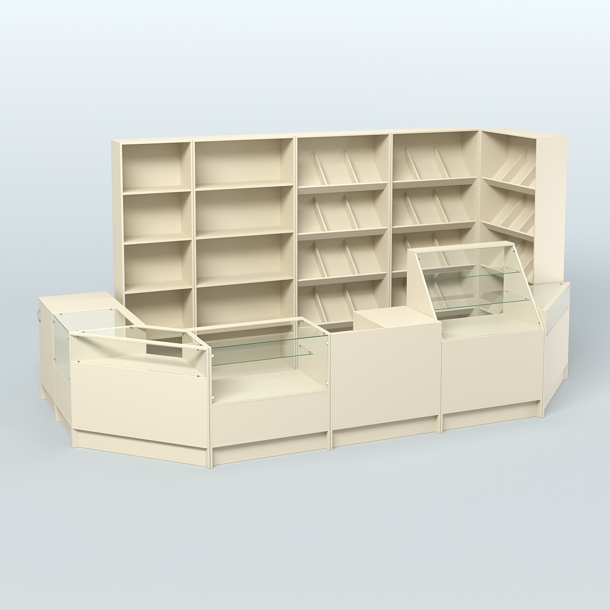 Торговый Островок "Эконом" №17 (8, 47 кв.м) Крем Вайс