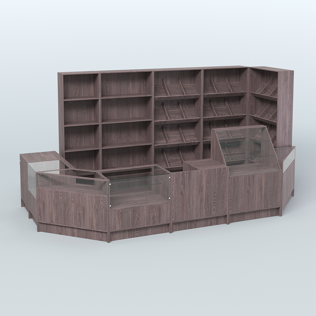 Торговый Островок "Эконом" №17 (8, 47 кв.м) Ясень Анкор темный