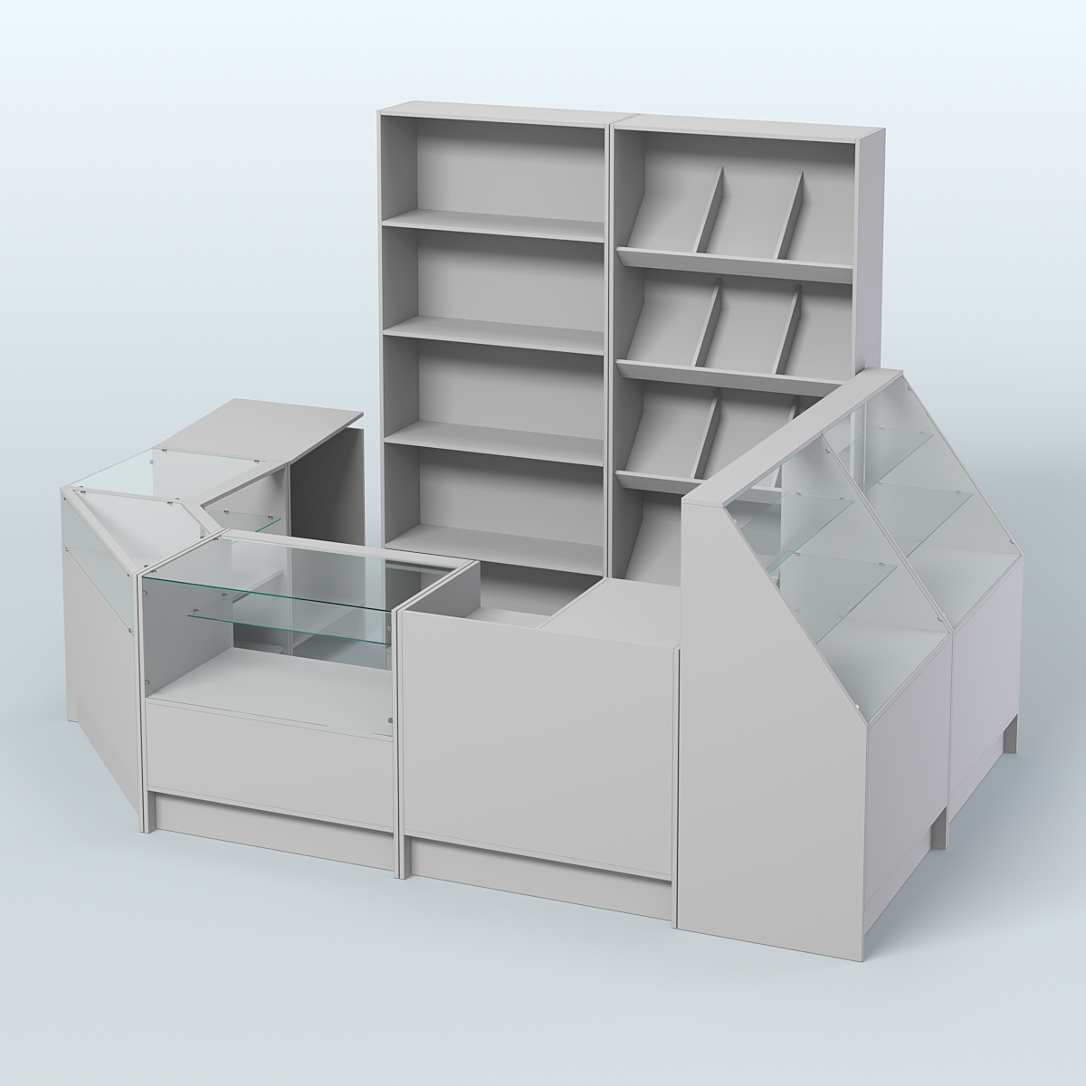 Торговый Островок "Эконом" №19 (6.24 кв.м) Серый