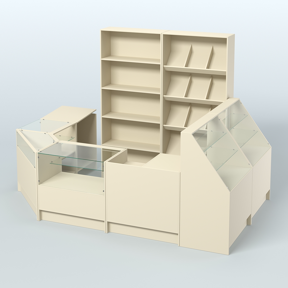 Торговый Островок "Эконом" №19 (6.24 кв.м) Крем Вайс