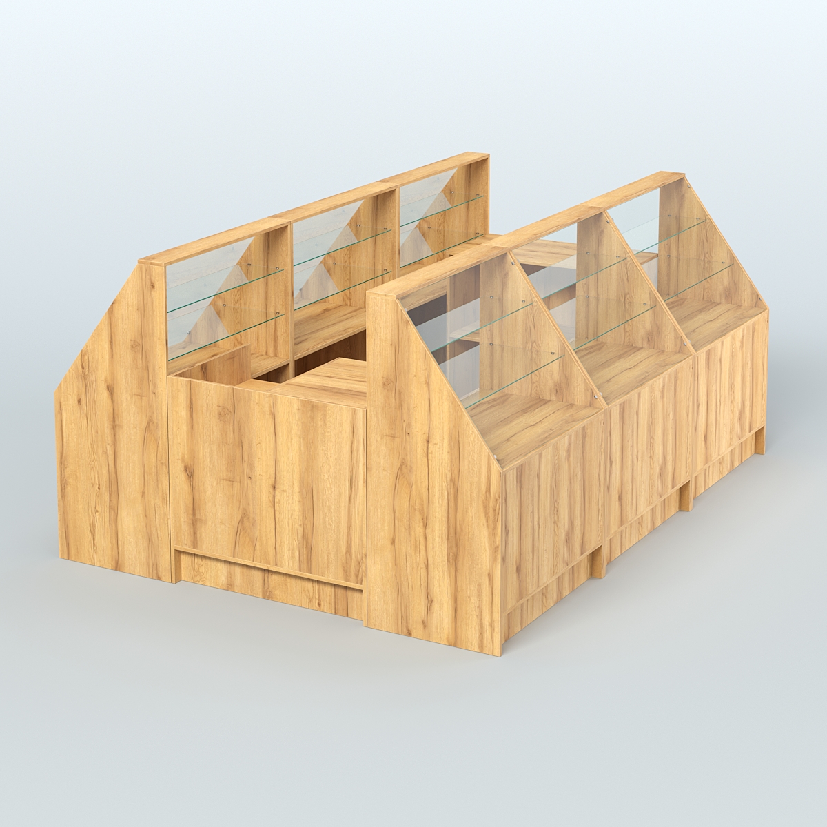 Торговый Островок "Эконом" №20 (5, 45 кв.м) Дуб Золотистый